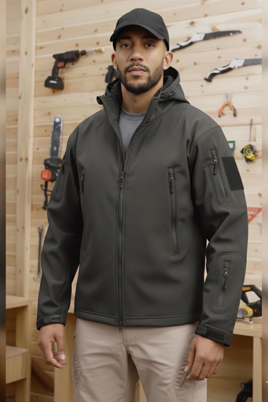Tactical Softshell Imported Jacket - Charcoal