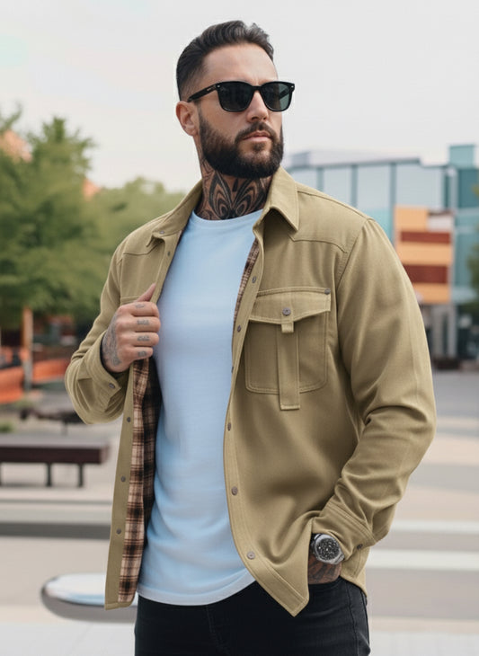 Trucker Jacket - Khaki