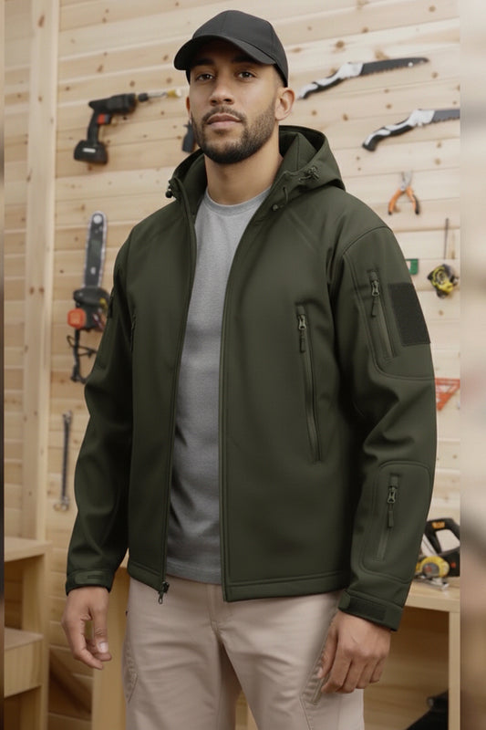 Tactical Softshell Imported Jacket - Olive