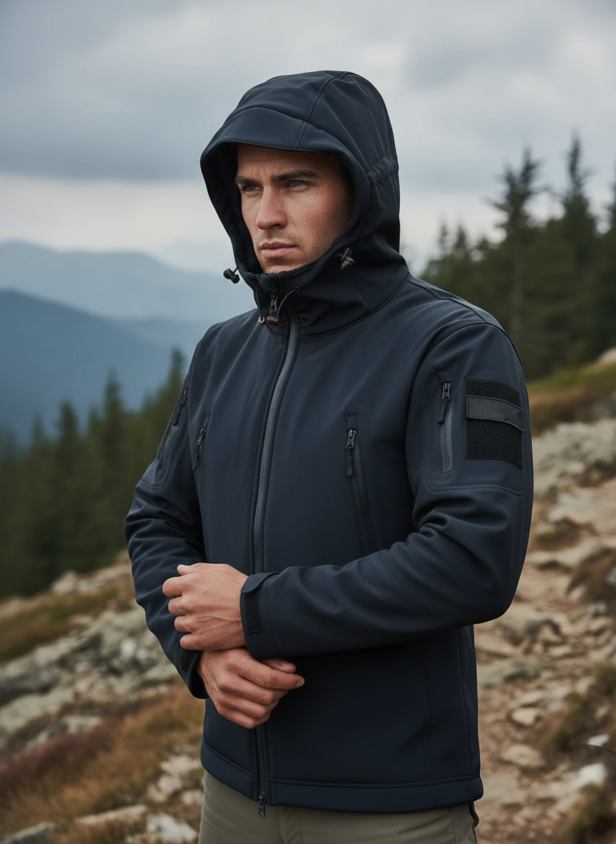 Tactical Softshell Imported Jacket - Black