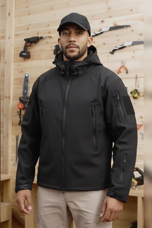 Tactical Softshell Imported Jacket - Black
