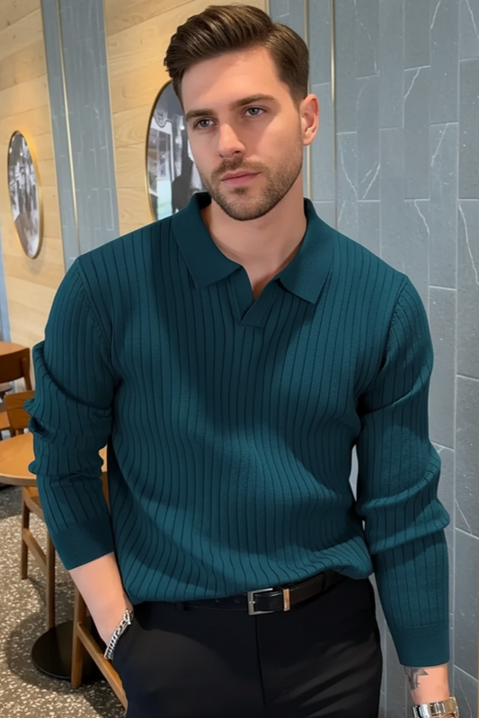 Dropneedle polo - Teal Green