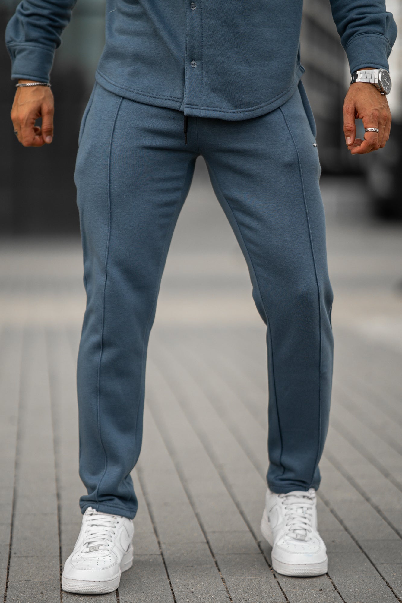 Cedro Cotton Trouser - Blue