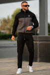 Gold Cotton Jacket - Charcoal