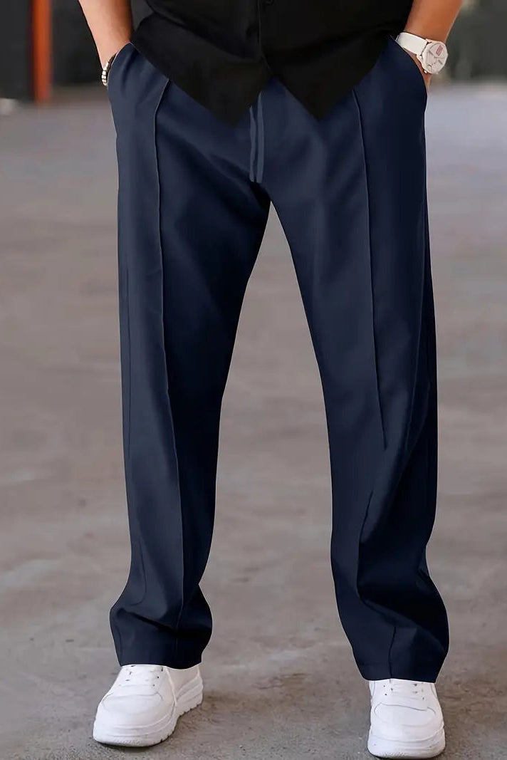 Casual Straight SpandexDry Pant Trouser - Navy