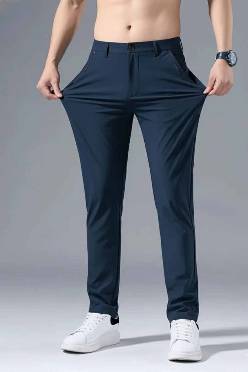 Hook  EasyFlex Spandexdry Pant with Button - Navy