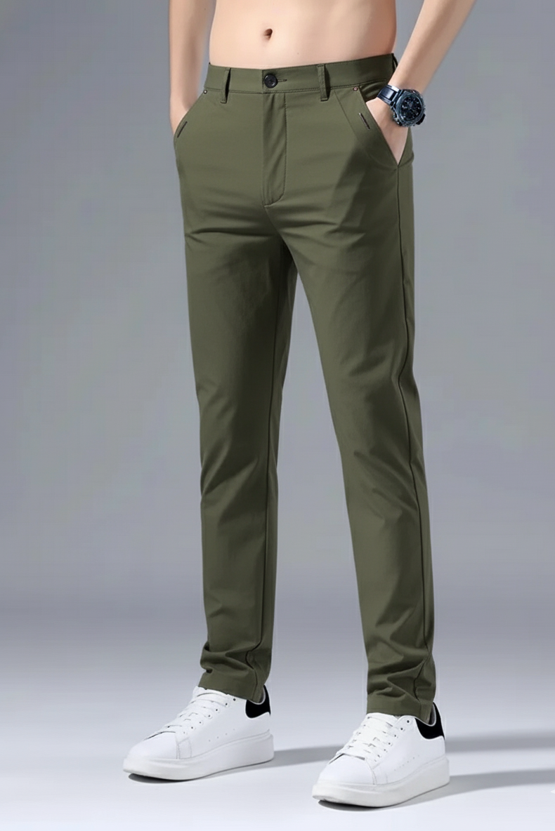 Hook  EasyFlex Spandexdry Pant with Button - Olive