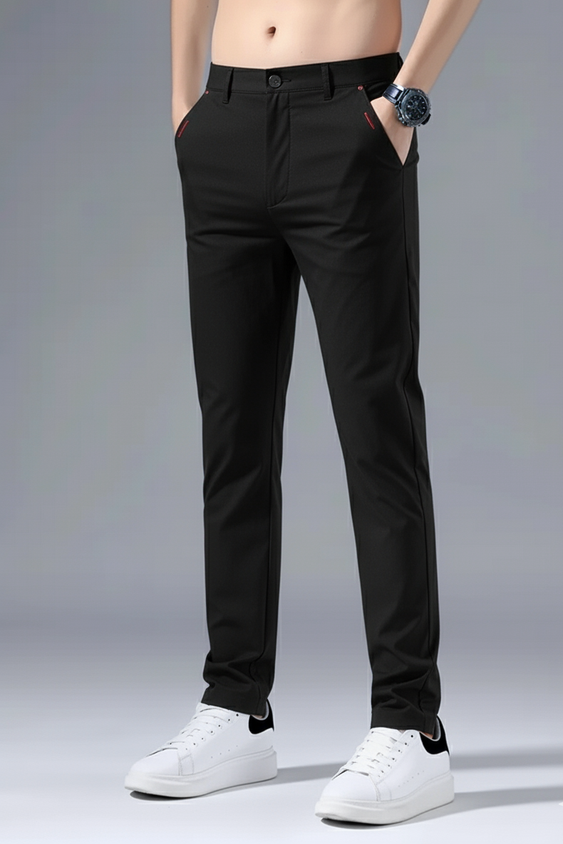 Hook  EasyFlex Spandexdry Pant with Button - Black