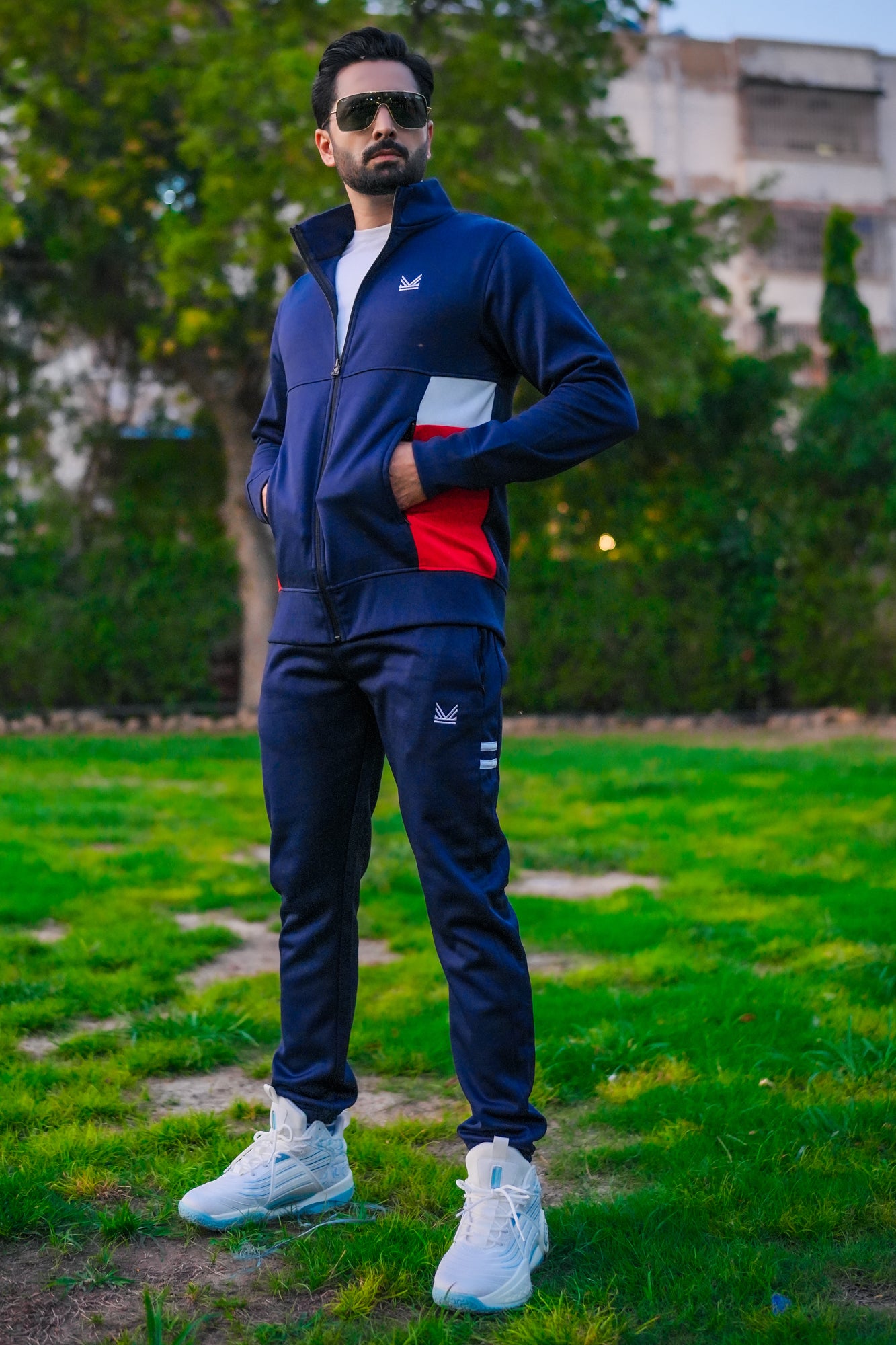 Flex Quickdry Tracksuit - Navy