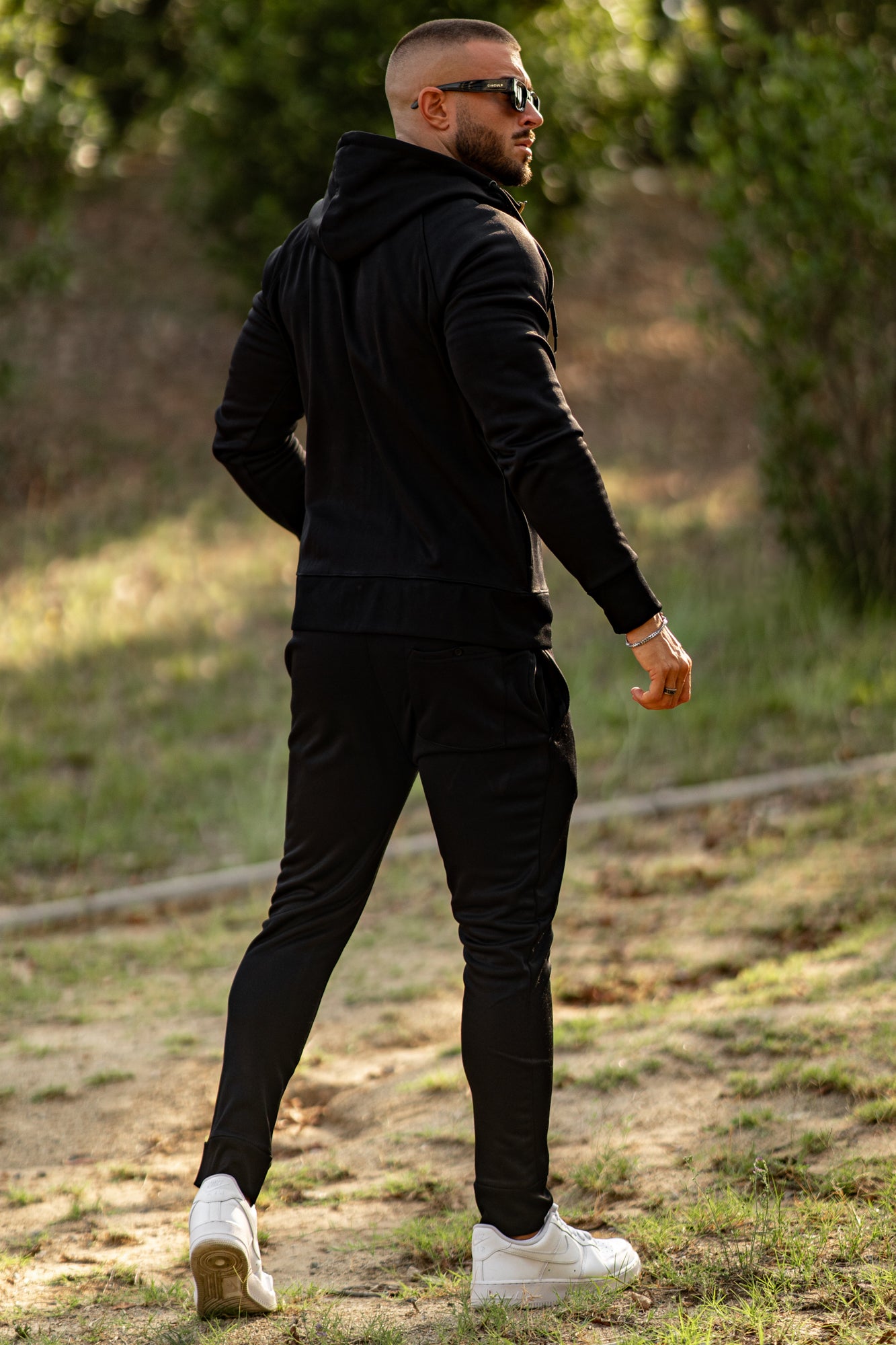 Flex Gold Quickdry Tracksuit - Black