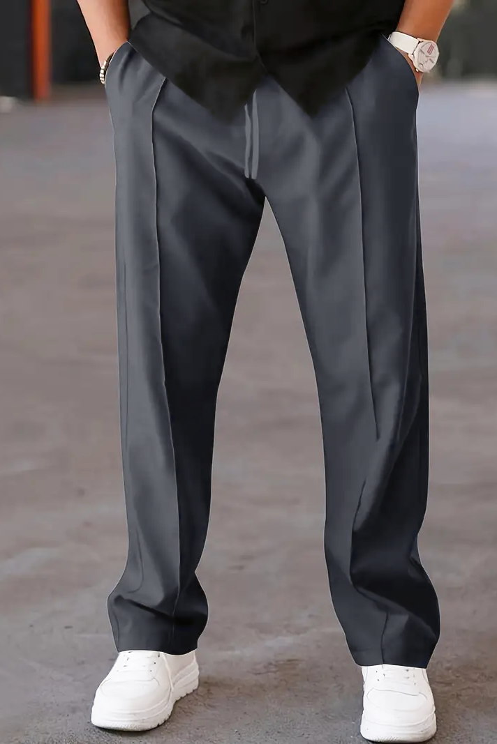 Casual Straight SpandexDry(PK) Trouser - Charcoal