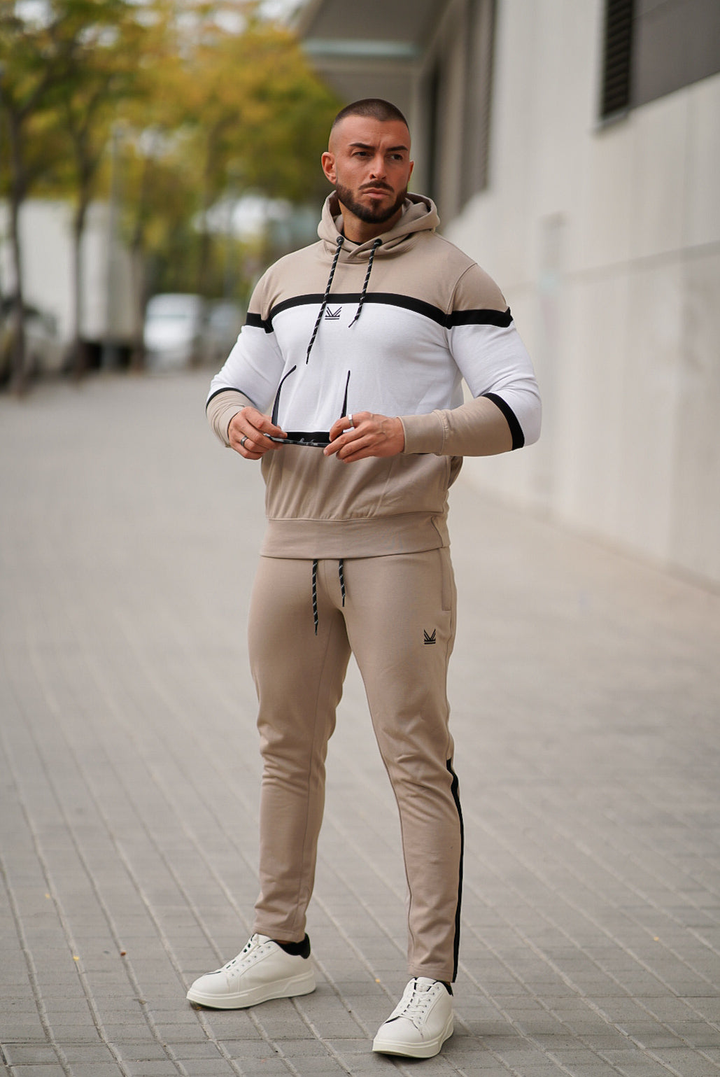 Neto Cotton Tracksuit - icegrey