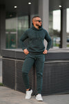 Embossed Cotton Tracksuit - Teal