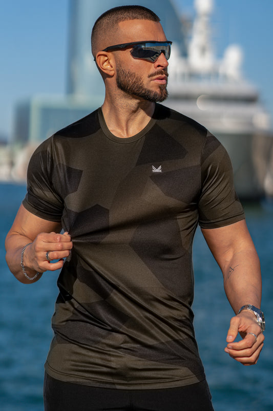 Assault Camo SpandexDry T-Shirts - Olive