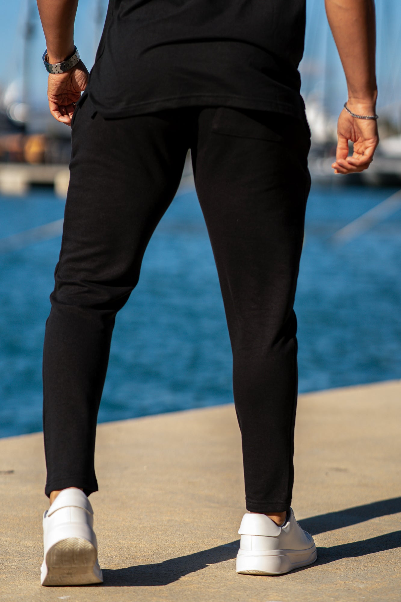 Sinner Terry Trouser - Black