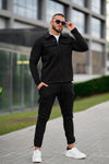 Venom Cargo Cotton Tracksuit - Black