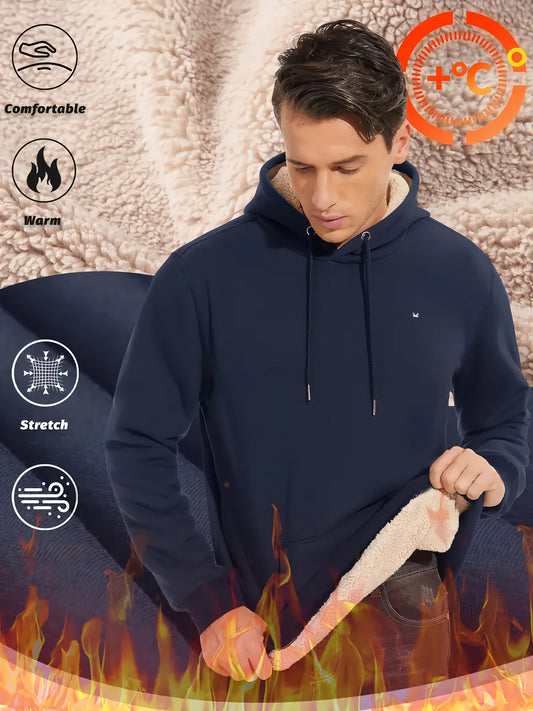 Sherpa Line Hoodie - Navy