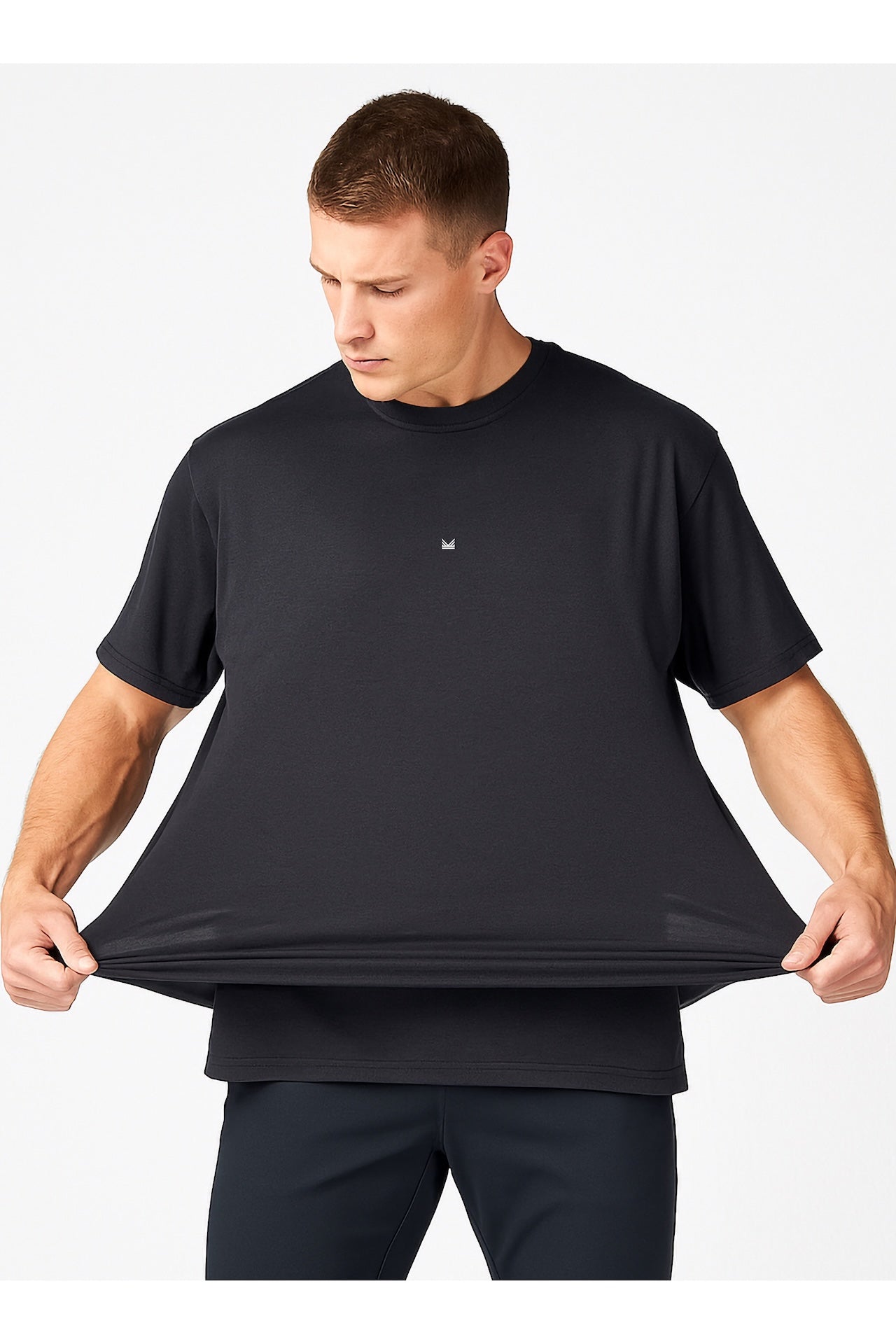 Oversize Spandexdry Tshirt - Black