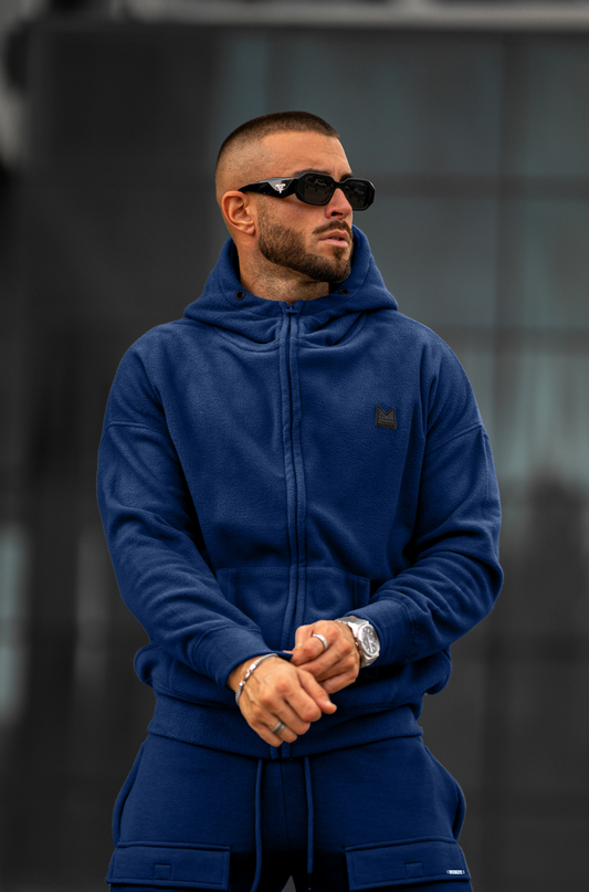 51 Lethal Dropshoulder Polar Cotton Hoodie - Navy