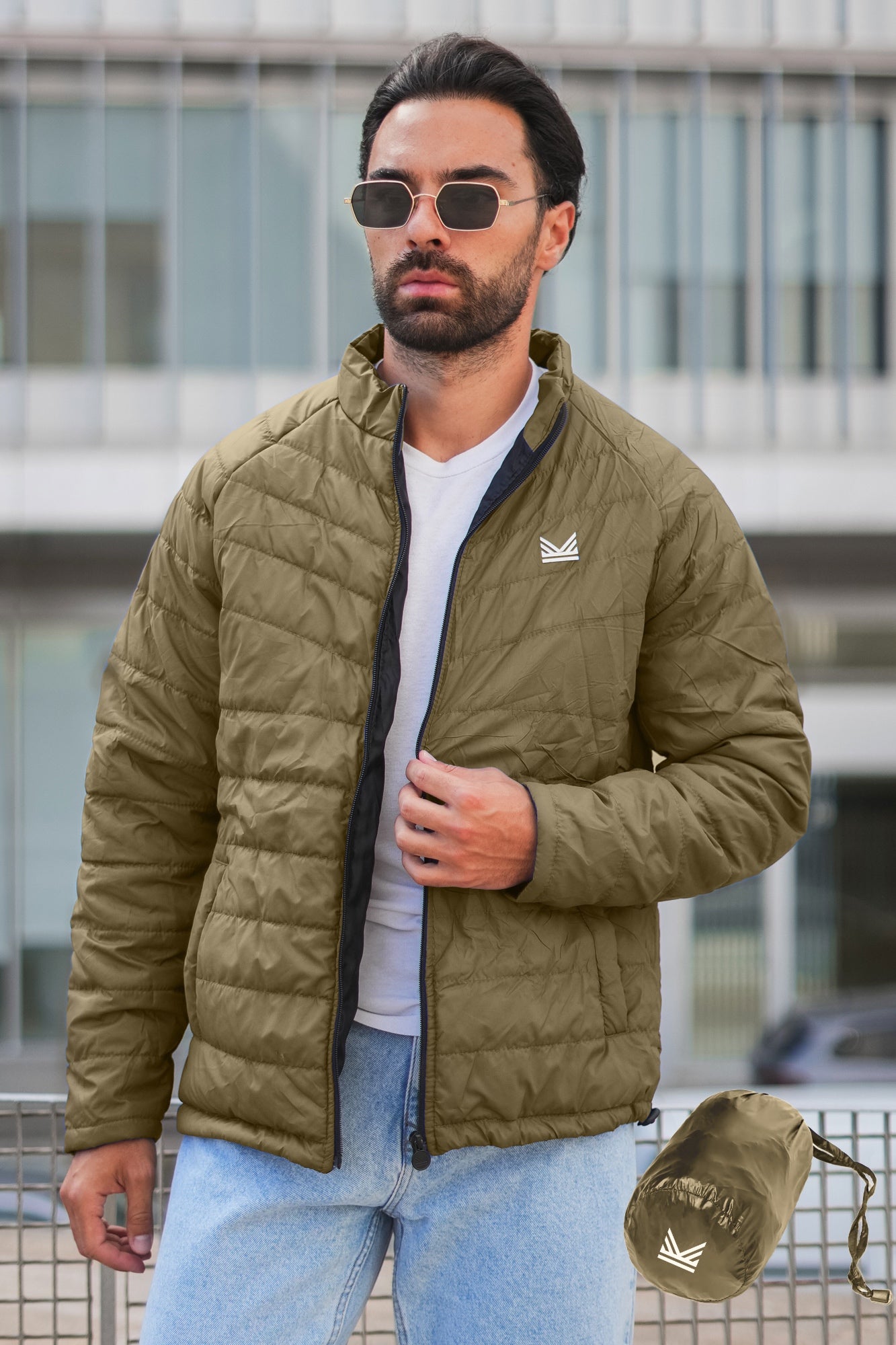 Imported Packable Puffer - Olive