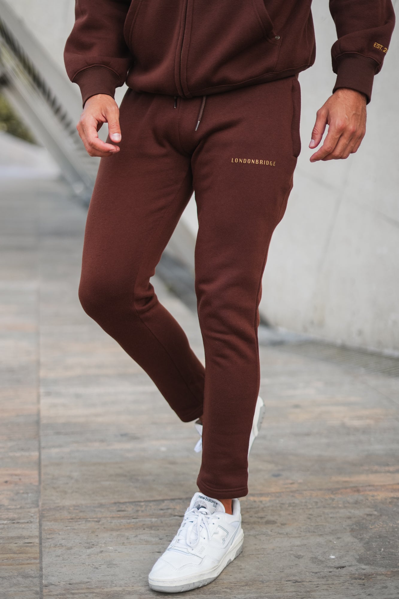 Rivet Oversize Cotton Trouser - Chocolate