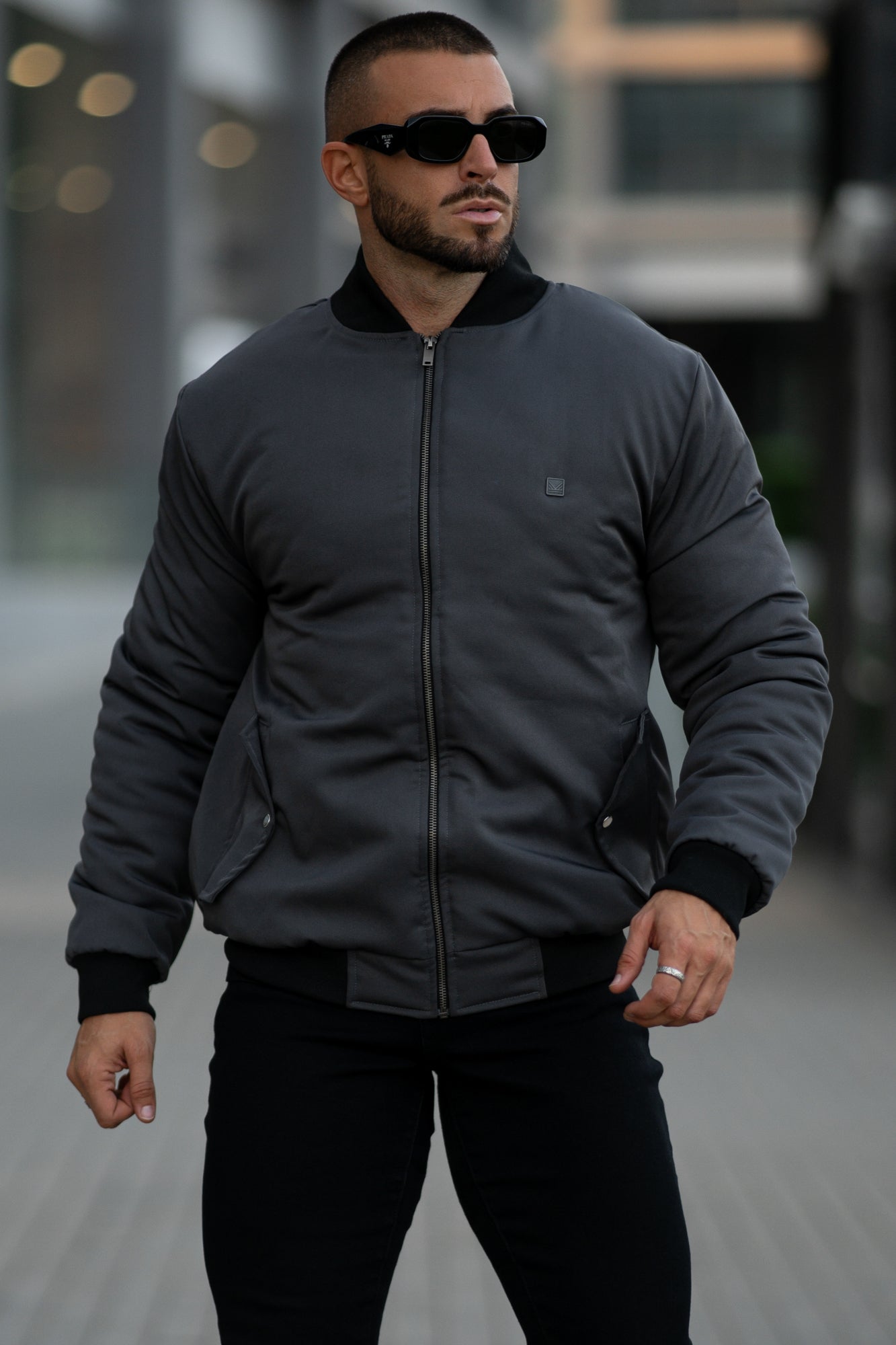 Imported Swell Bomber - Charcoal