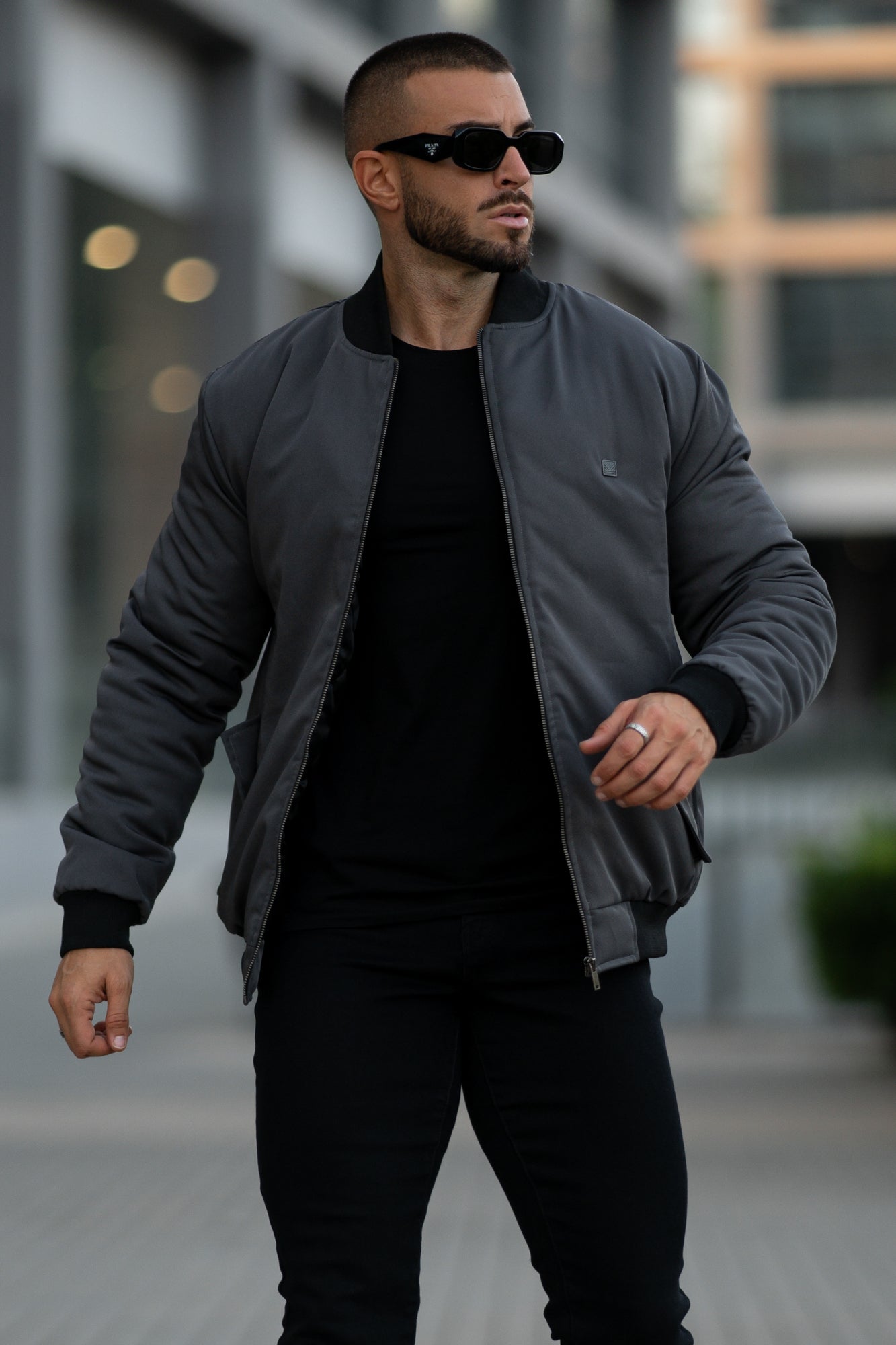 Imported Swell Bomber - Charcoal