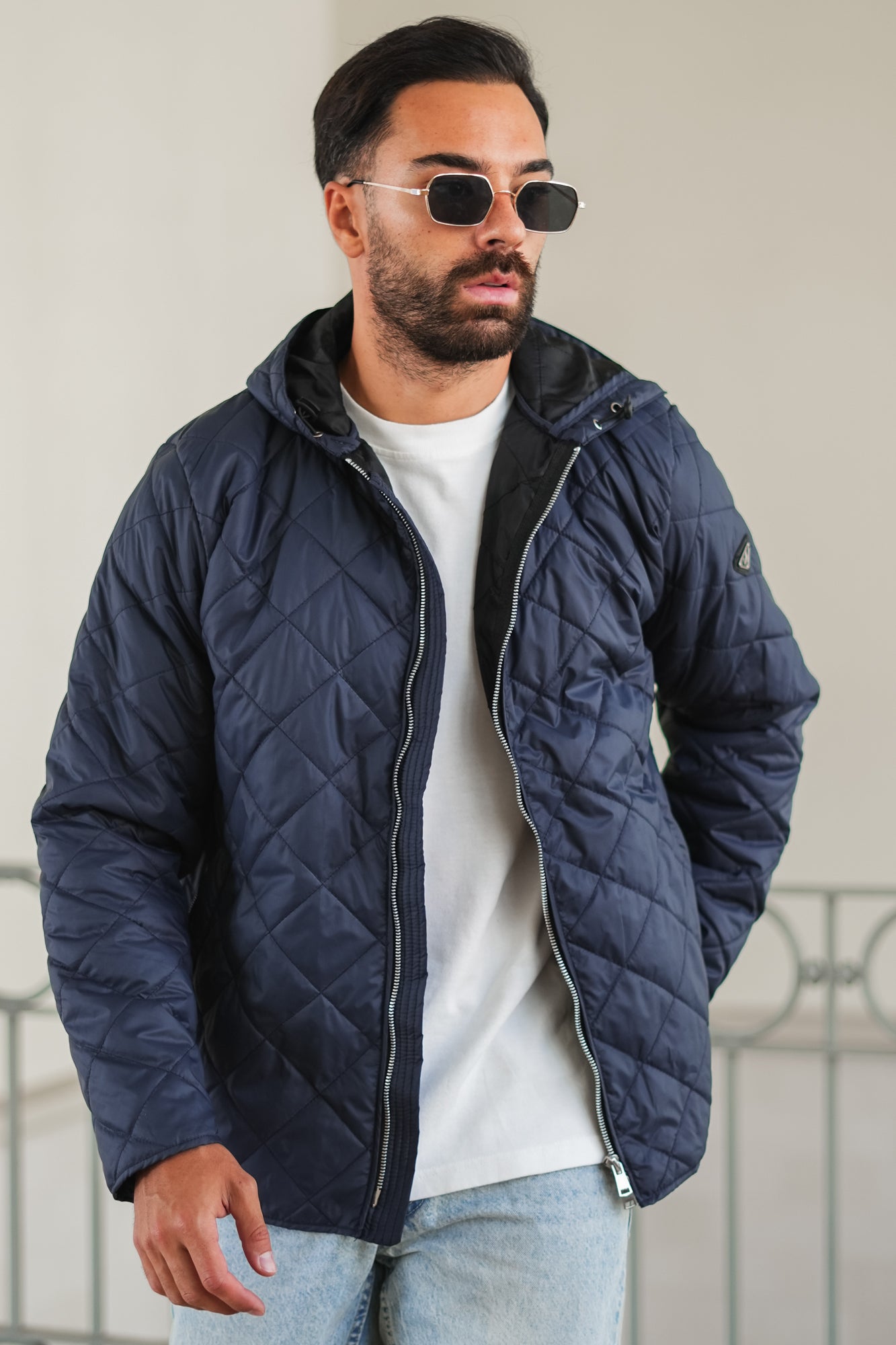 Premium Nylon Jacket - navy