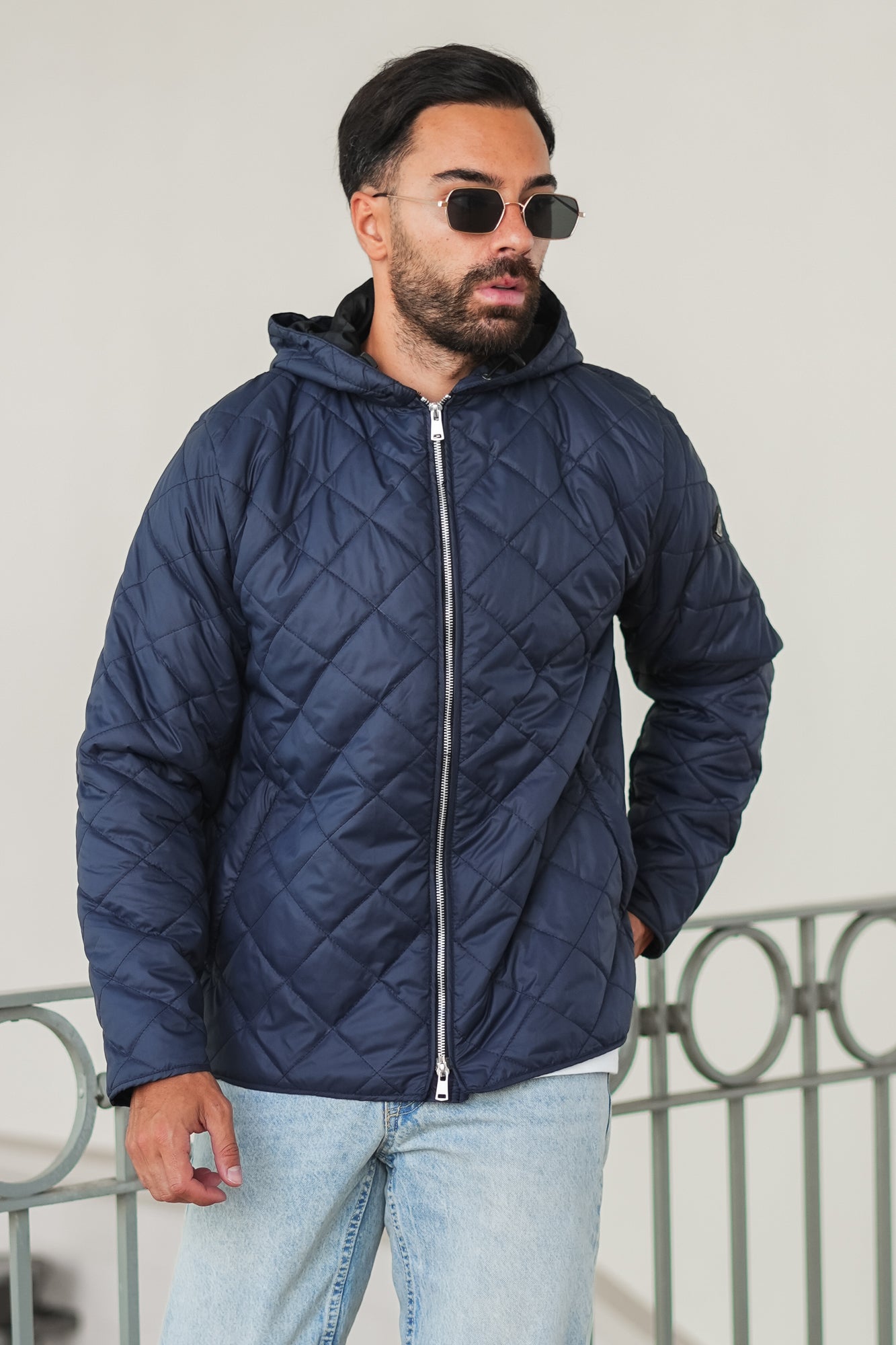 Premium Nylon Jacket - navy