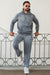 Washed Vintage Cotton Tracksuit - Grey