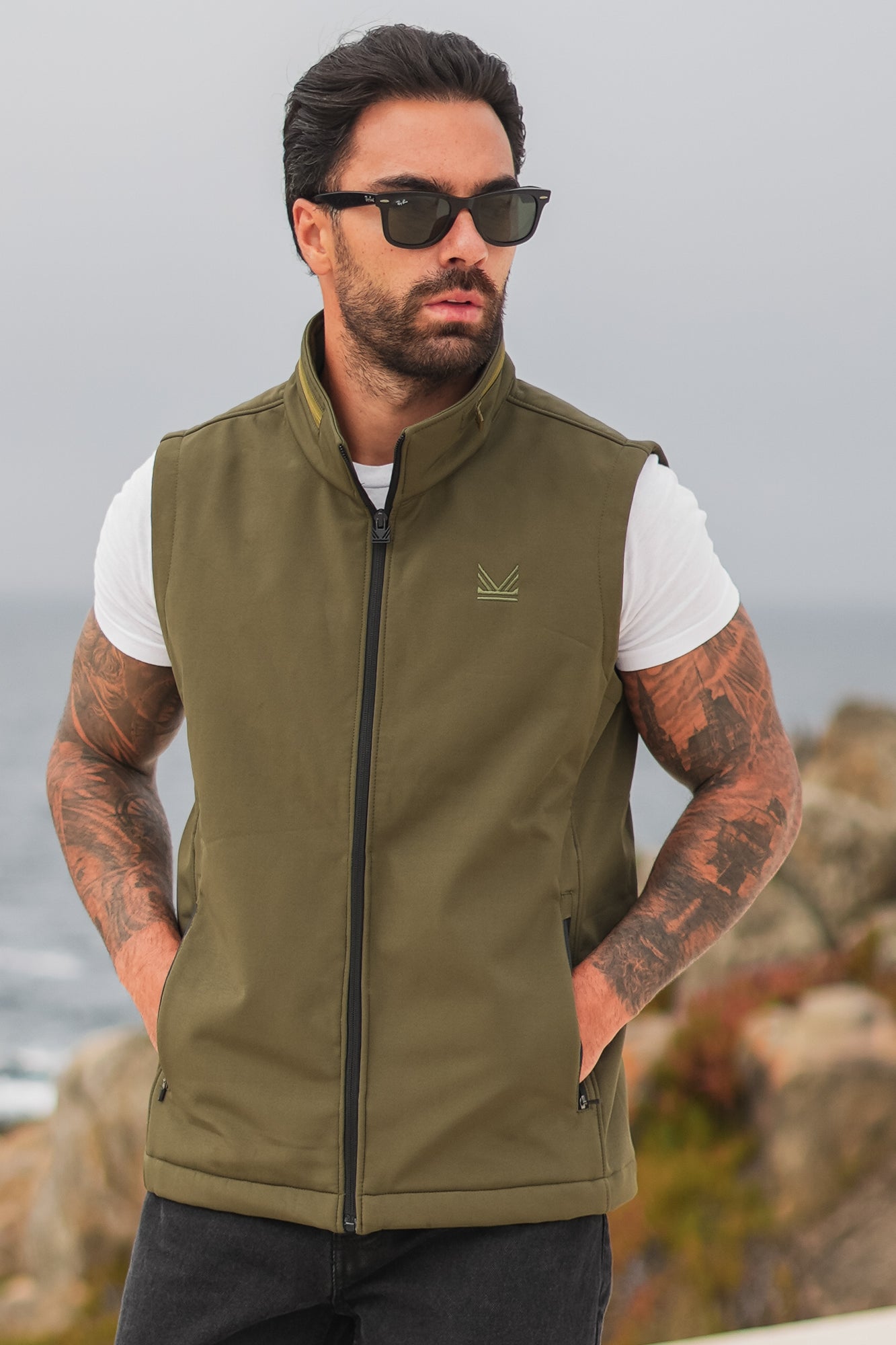 Imported Softshell Gilet - Olive