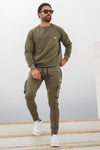 Pro Cotton Tracksuit - Olive