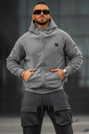 Lethal Dropshoulder Cotton Hoodie - Silver