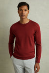 SW16 Crew Neck Ribbed SWEATER - Red