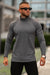 Sw73 SLIM FIT RIB-KNIT TURTLENECK SWEATER - Charcoal