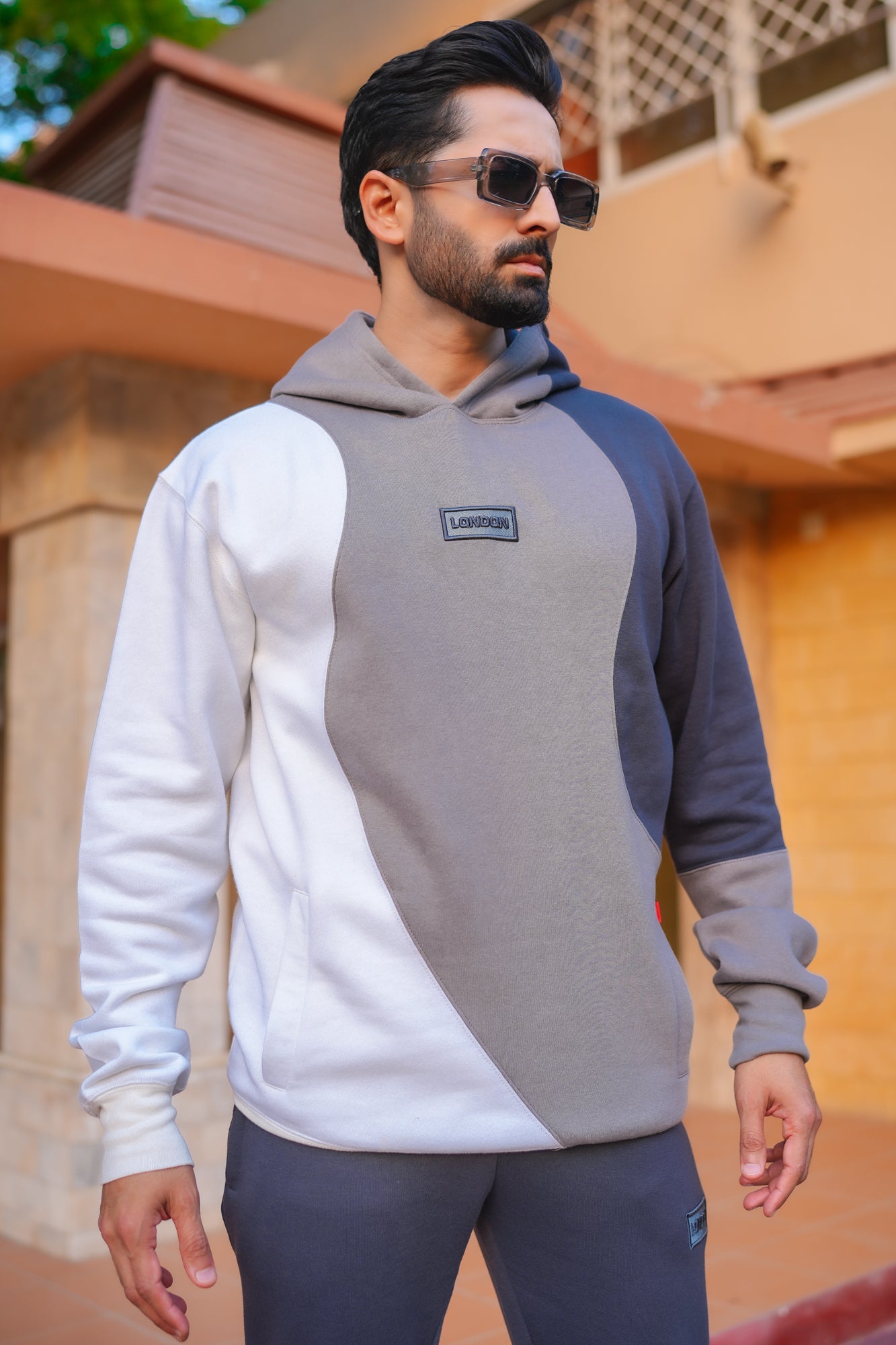 Zone Cotton Hoodie - Grey