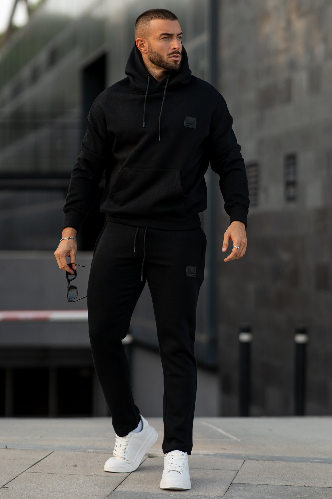 All Black Cotton Trouser