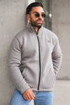 Reversable Sherpa Fleece - Silver/Charocoal