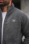 Reversable Sherpa Fleece - Silver/Charocoal