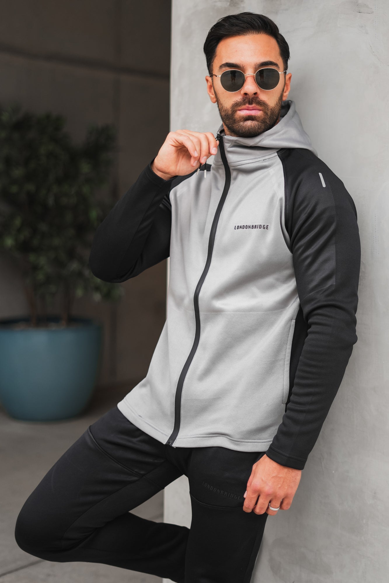 Alpha Raglan Quickdry Hoodie - Silver