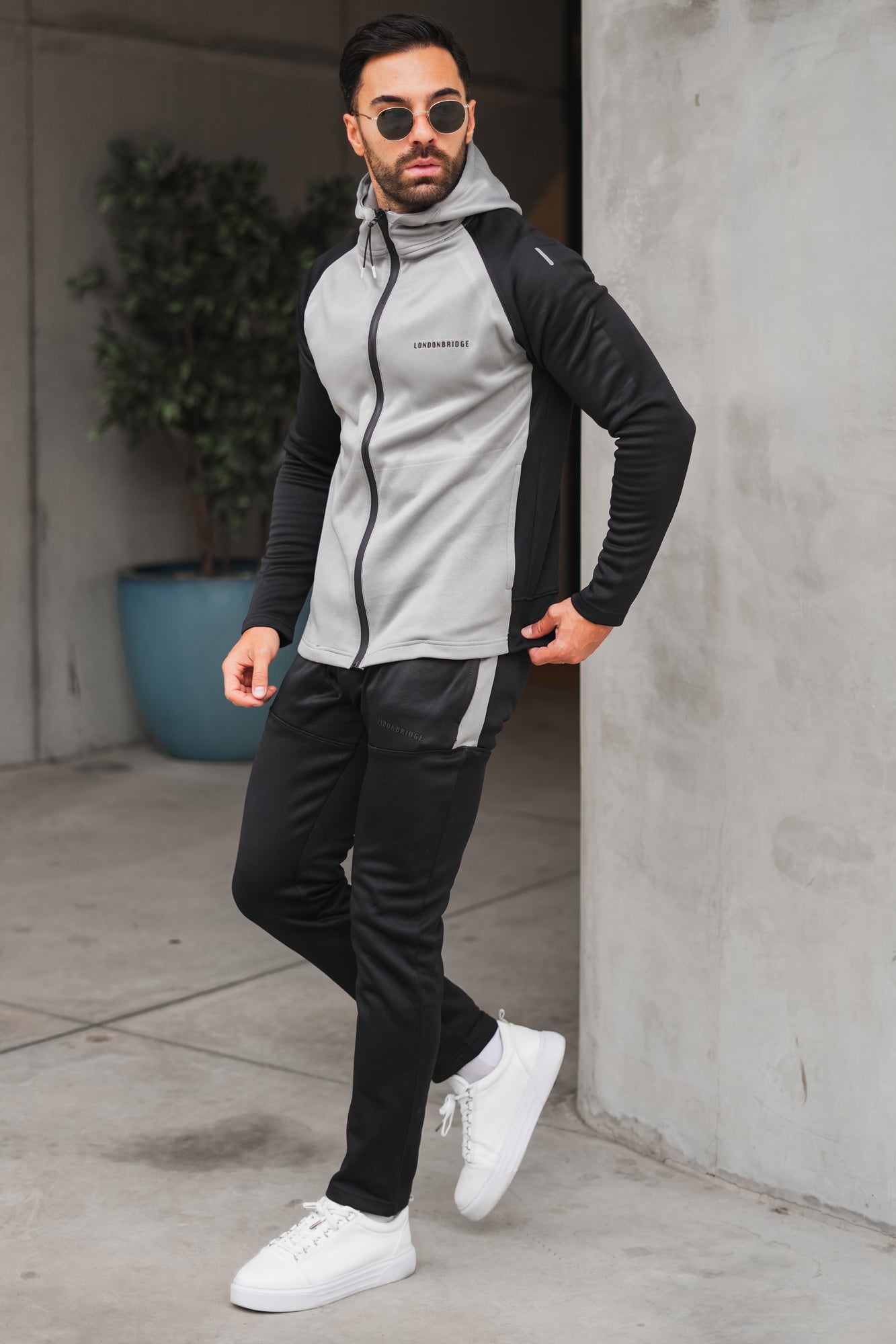 Alpha Raglan Quickdry Tracksuit - Silver