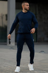 DeBoss Cotton Tracksuit - Navy