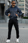 Neves Oversize Quickdry Tracksuit - Charcoal