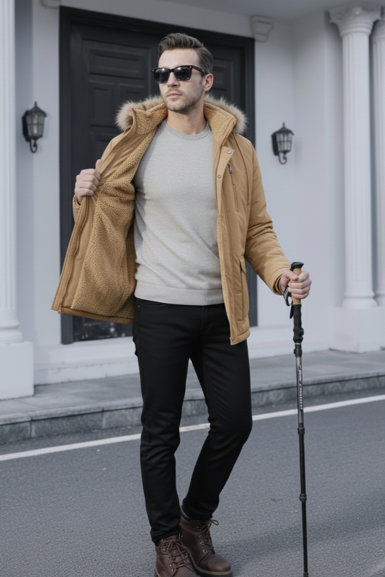 Mountain Track Imported Hoodie - Sand