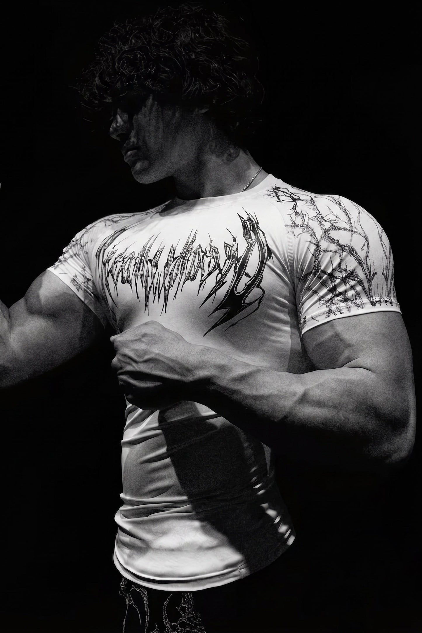 Werewolf Spandexdry T-Shirt - Cream /White