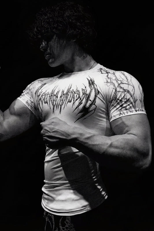 Werewolf Spandexdry T-Shirt - Cream /White