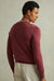 SW06 Crew Neck Ribbed SWEATER - Wine