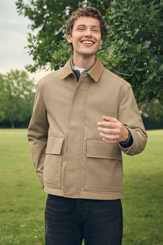 Waxed Imported Jacket - Beige